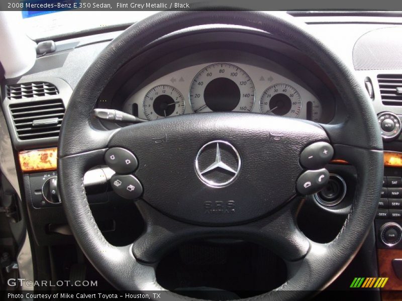 Flint Grey Metallic / Black 2008 Mercedes-Benz E 350 Sedan