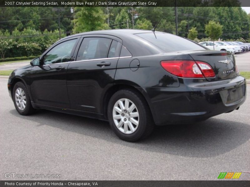Modern Blue Pearl / Dark Slate Gray/Light Slate Gray 2007 Chrysler Sebring Sedan