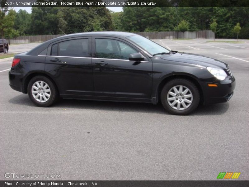 Modern Blue Pearl / Dark Slate Gray/Light Slate Gray 2007 Chrysler Sebring Sedan