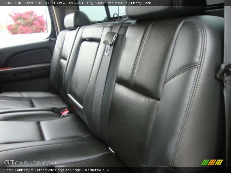 Silver Birch Metallic / Ebony Black 2007 GMC Sierra 3500HD SLT Crew Cab 4x4 Dually