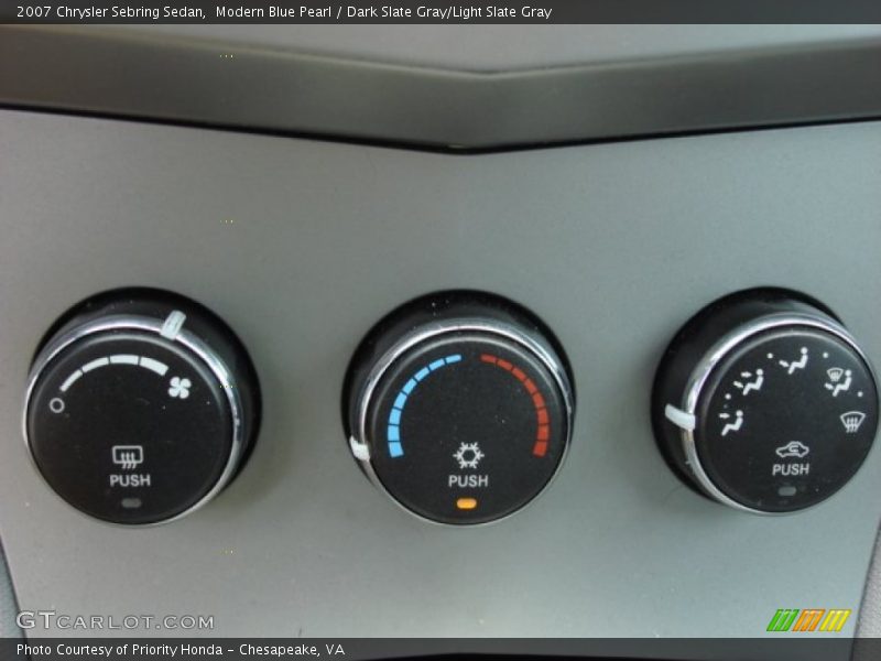 Modern Blue Pearl / Dark Slate Gray/Light Slate Gray 2007 Chrysler Sebring Sedan