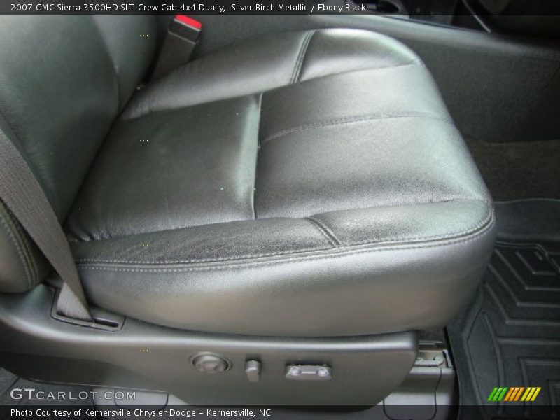 Silver Birch Metallic / Ebony Black 2007 GMC Sierra 3500HD SLT Crew Cab 4x4 Dually