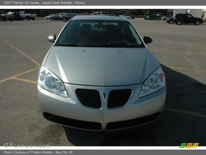 Liquid Silver Metallic / Ebony 2007 Pontiac G6 Sedan