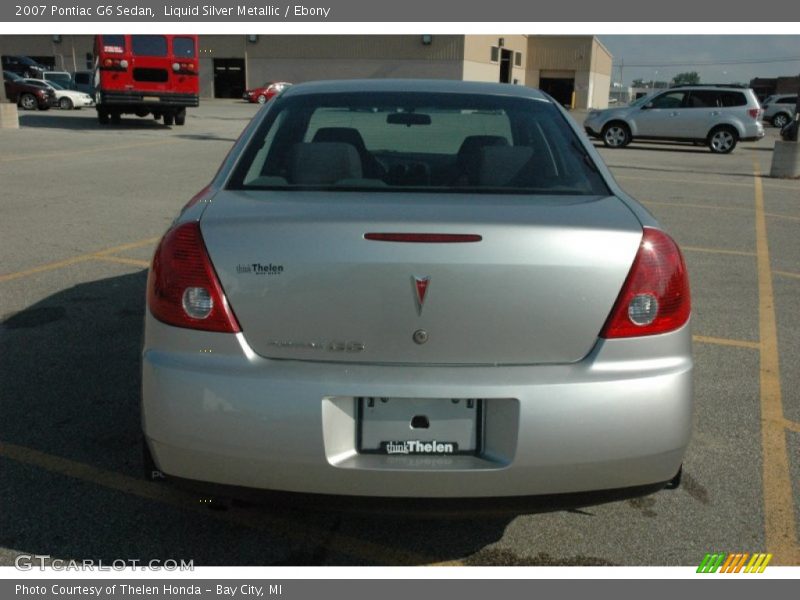 Liquid Silver Metallic / Ebony 2007 Pontiac G6 Sedan
