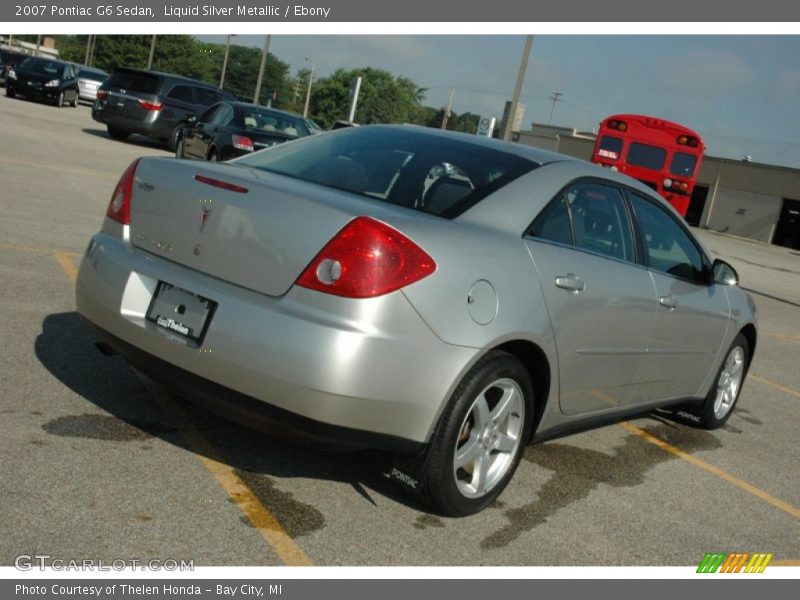 Liquid Silver Metallic / Ebony 2007 Pontiac G6 Sedan