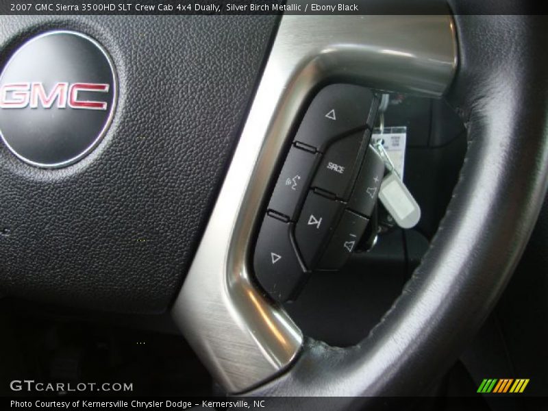 Silver Birch Metallic / Ebony Black 2007 GMC Sierra 3500HD SLT Crew Cab 4x4 Dually