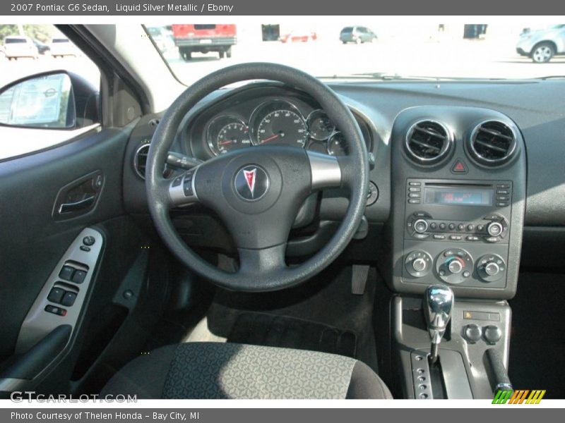Liquid Silver Metallic / Ebony 2007 Pontiac G6 Sedan