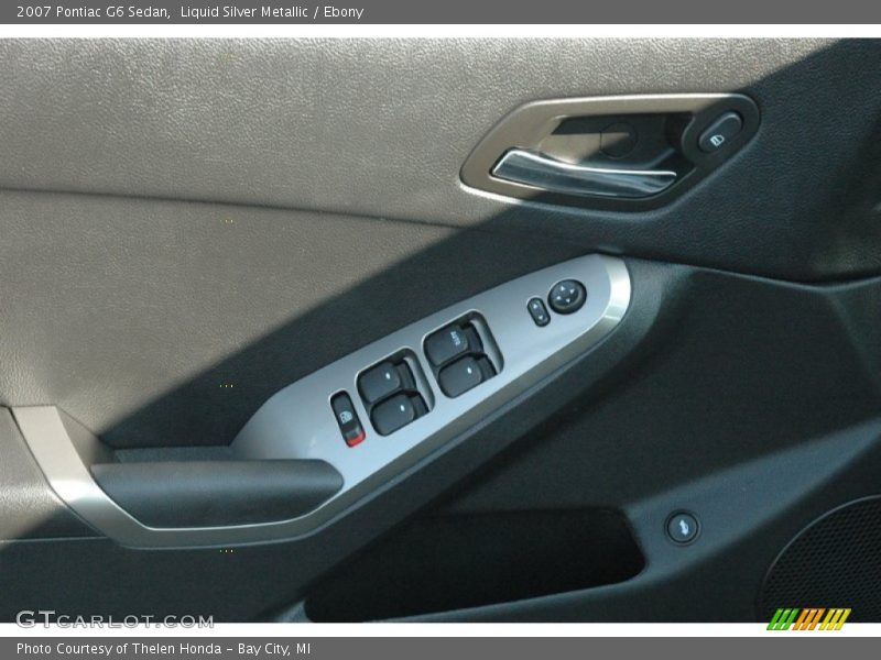 Liquid Silver Metallic / Ebony 2007 Pontiac G6 Sedan