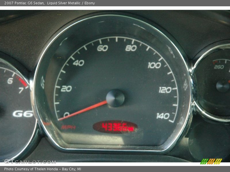 Liquid Silver Metallic / Ebony 2007 Pontiac G6 Sedan