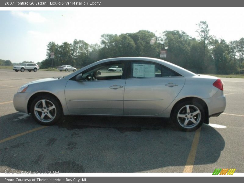 Liquid Silver Metallic / Ebony 2007 Pontiac G6 Sedan