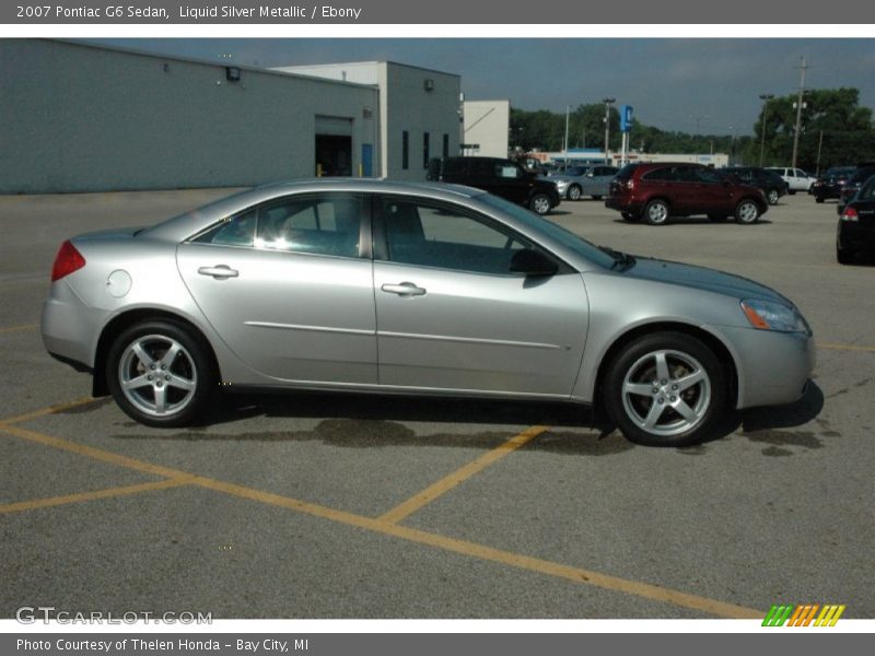 Liquid Silver Metallic / Ebony 2007 Pontiac G6 Sedan