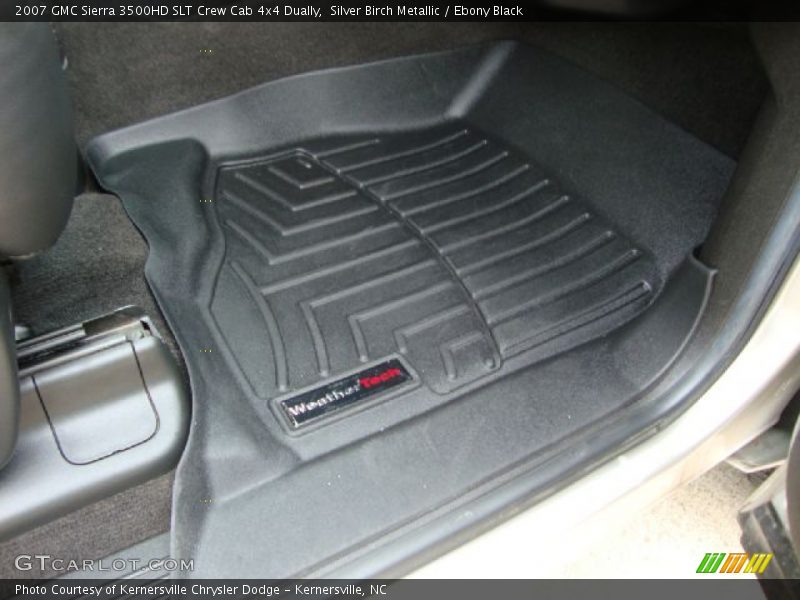 Silver Birch Metallic / Ebony Black 2007 GMC Sierra 3500HD SLT Crew Cab 4x4 Dually