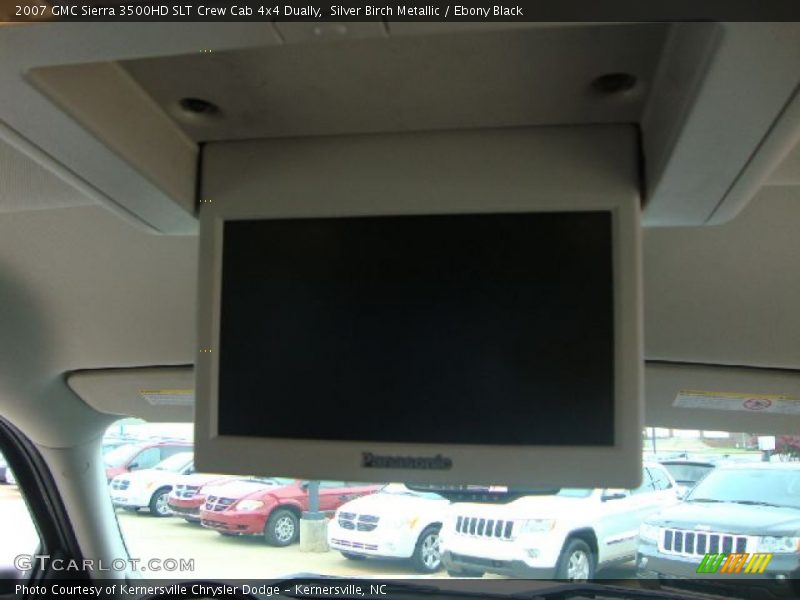 Silver Birch Metallic / Ebony Black 2007 GMC Sierra 3500HD SLT Crew Cab 4x4 Dually