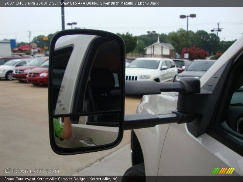Silver Birch Metallic / Ebony Black 2007 GMC Sierra 3500HD SLT Crew Cab 4x4 Dually