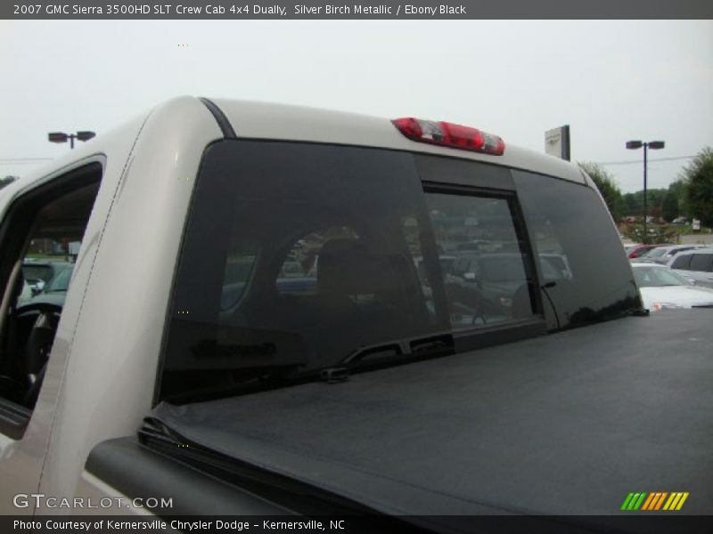 Silver Birch Metallic / Ebony Black 2007 GMC Sierra 3500HD SLT Crew Cab 4x4 Dually
