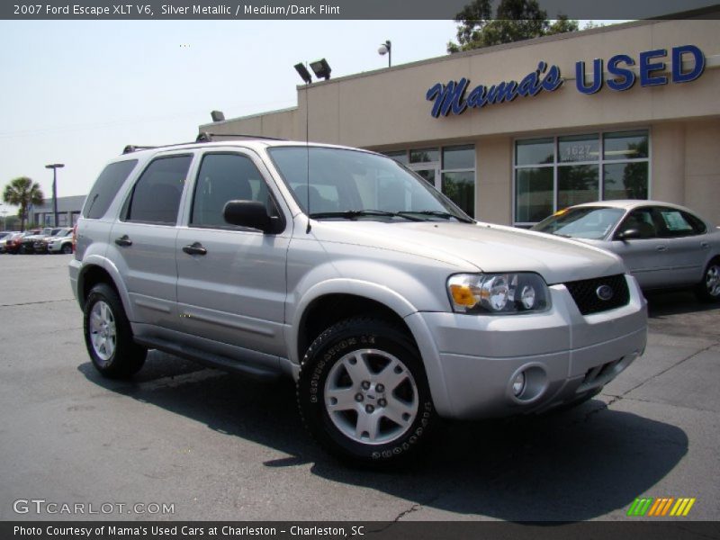 Silver Metallic / Medium/Dark Flint 2007 Ford Escape XLT V6