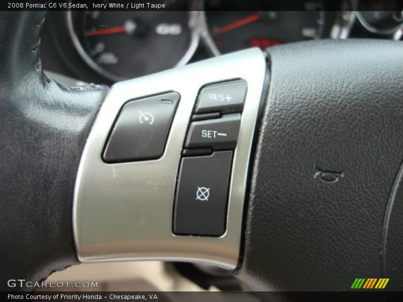 Ivory White / Light Taupe 2008 Pontiac G6 V6 Sedan