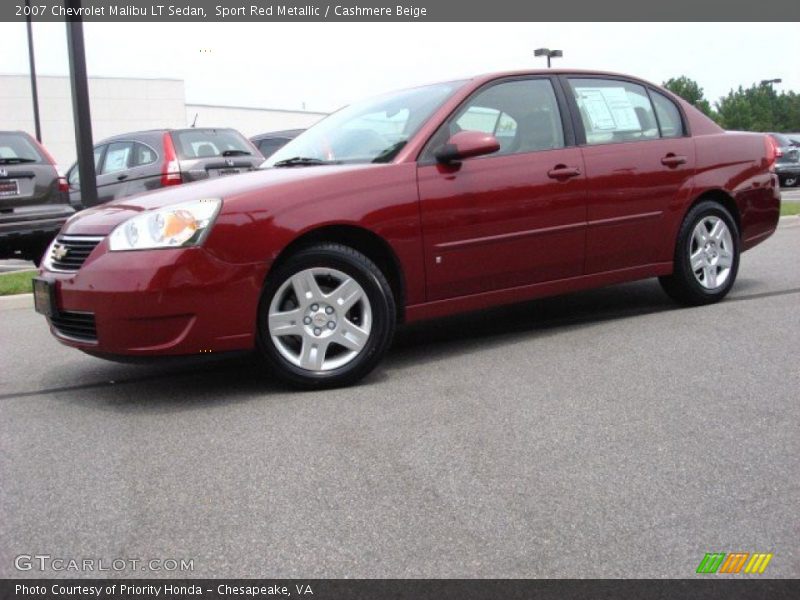 Sport Red Metallic / Cashmere Beige 2007 Chevrolet Malibu LT Sedan