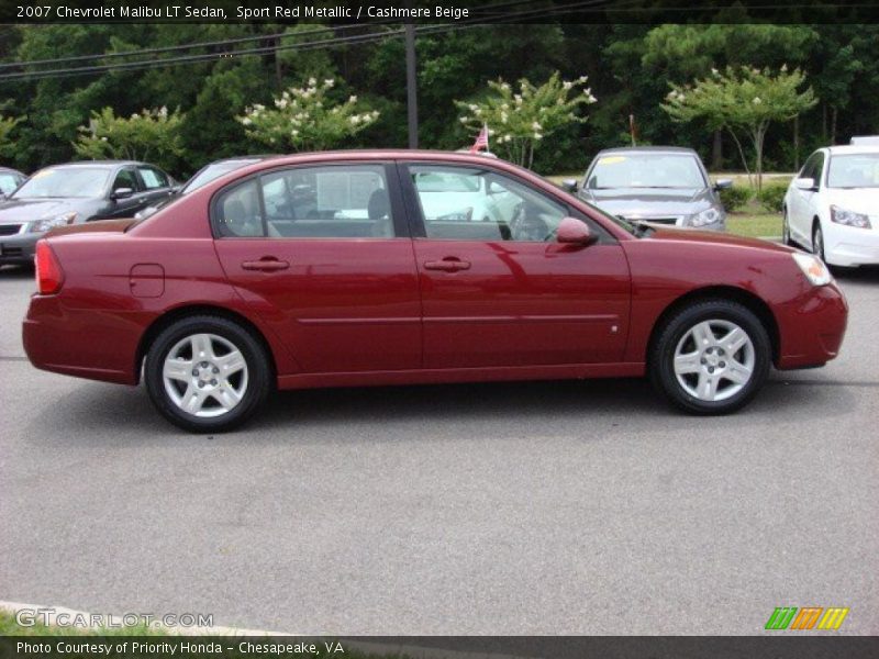 Sport Red Metallic / Cashmere Beige 2007 Chevrolet Malibu LT Sedan