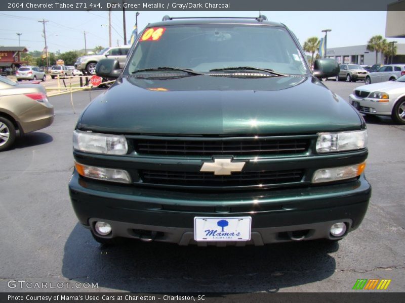 Dark Green Metallic / Gray/Dark Charcoal 2004 Chevrolet Tahoe Z71 4x4