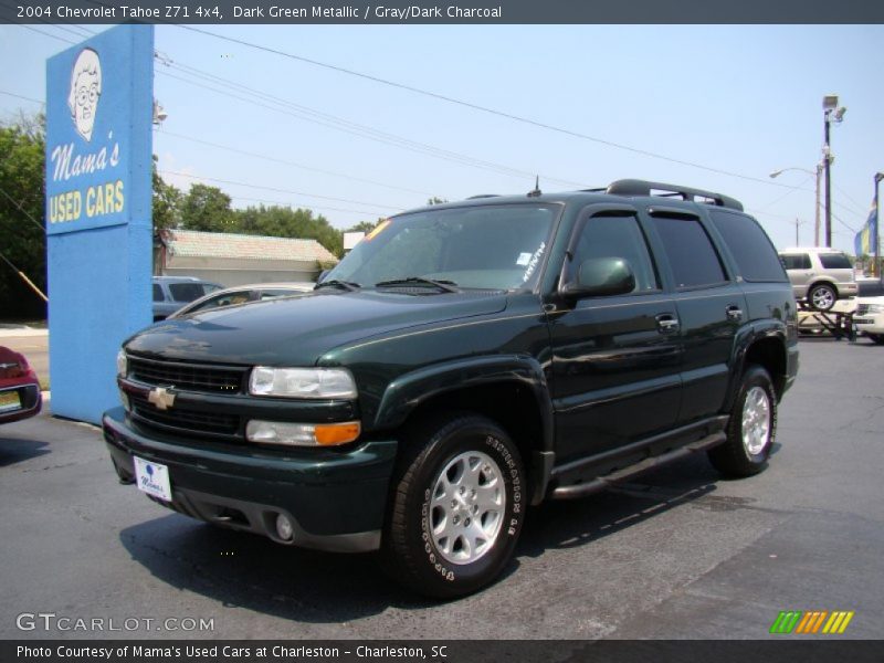 Dark Green Metallic / Gray/Dark Charcoal 2004 Chevrolet Tahoe Z71 4x4