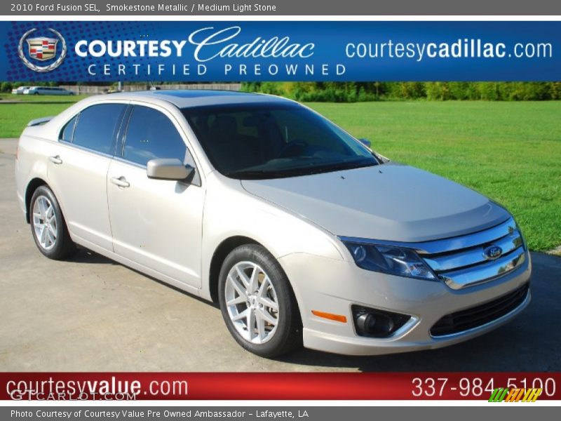 Smokestone Metallic / Medium Light Stone 2010 Ford Fusion SEL