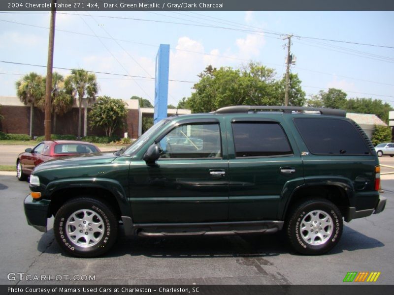 Dark Green Metallic / Gray/Dark Charcoal 2004 Chevrolet Tahoe Z71 4x4