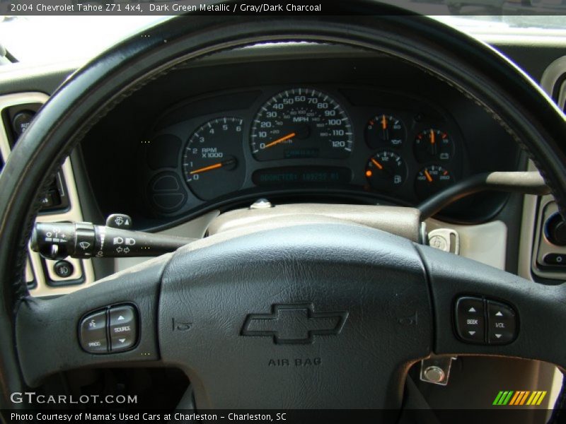 Dark Green Metallic / Gray/Dark Charcoal 2004 Chevrolet Tahoe Z71 4x4
