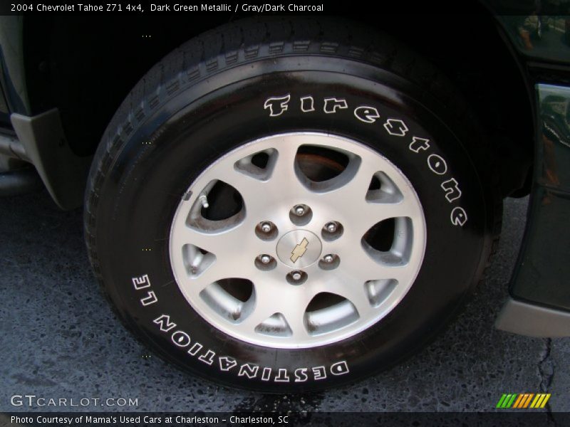 Dark Green Metallic / Gray/Dark Charcoal 2004 Chevrolet Tahoe Z71 4x4