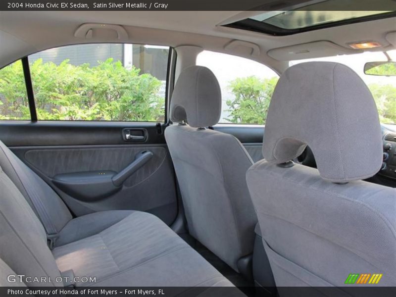 Satin Silver Metallic / Gray 2004 Honda Civic EX Sedan