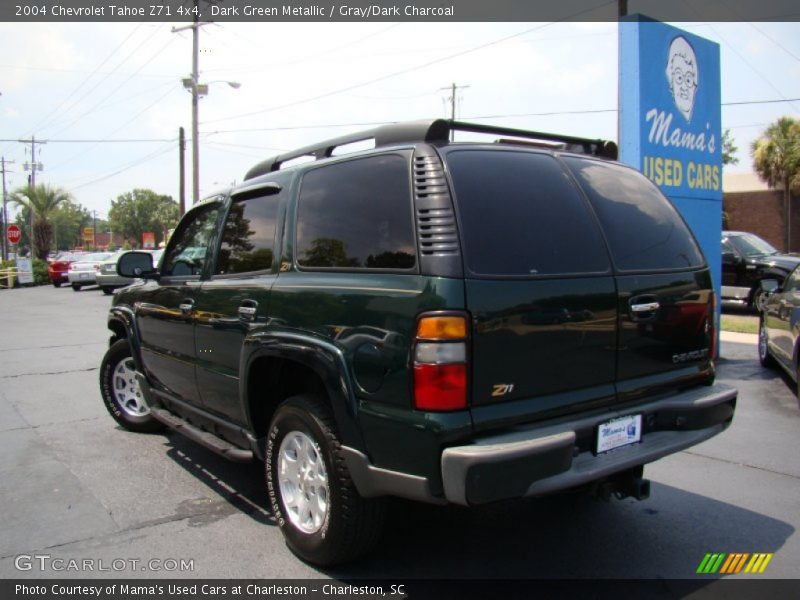 Dark Green Metallic / Gray/Dark Charcoal 2004 Chevrolet Tahoe Z71 4x4