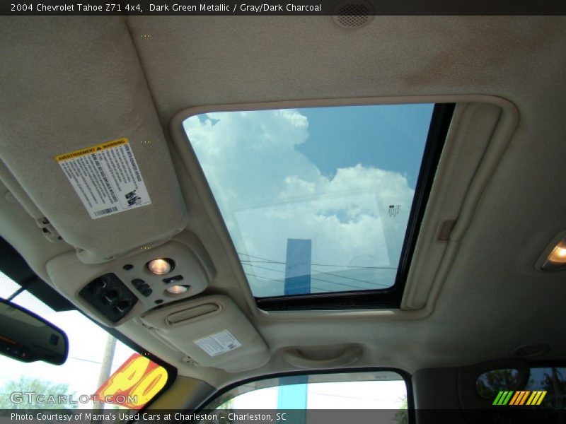Dark Green Metallic / Gray/Dark Charcoal 2004 Chevrolet Tahoe Z71 4x4