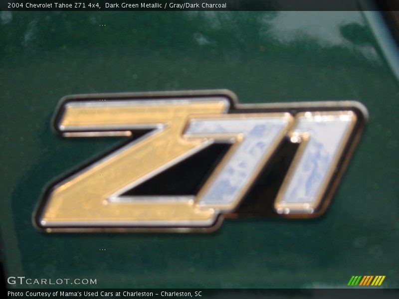 Dark Green Metallic / Gray/Dark Charcoal 2004 Chevrolet Tahoe Z71 4x4