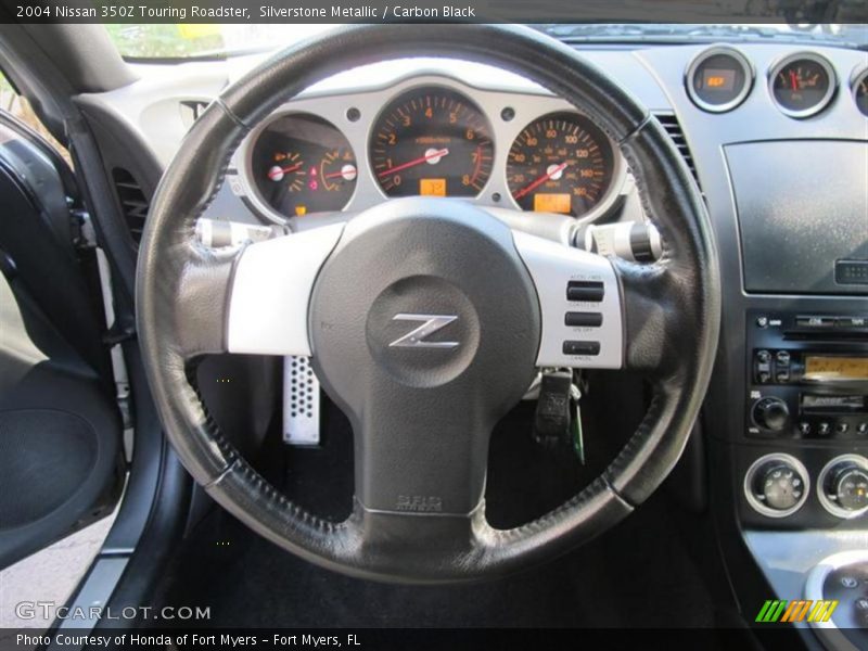 Silverstone Metallic / Carbon Black 2004 Nissan 350Z Touring Roadster