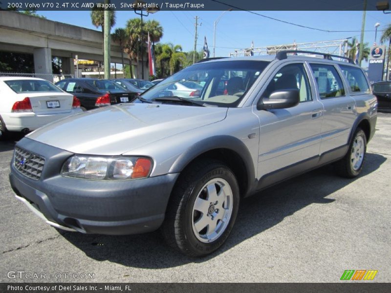 Silver Metallic / Taupe/Taupe 2002 Volvo V70 2.4T XC AWD Wagon