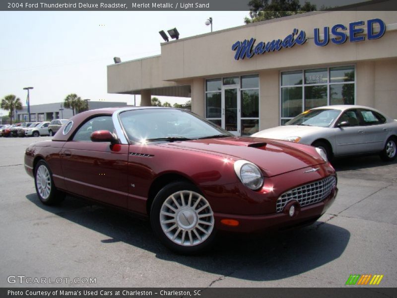 Merlot Metallic / Light Sand 2004 Ford Thunderbird Deluxe Roadster
