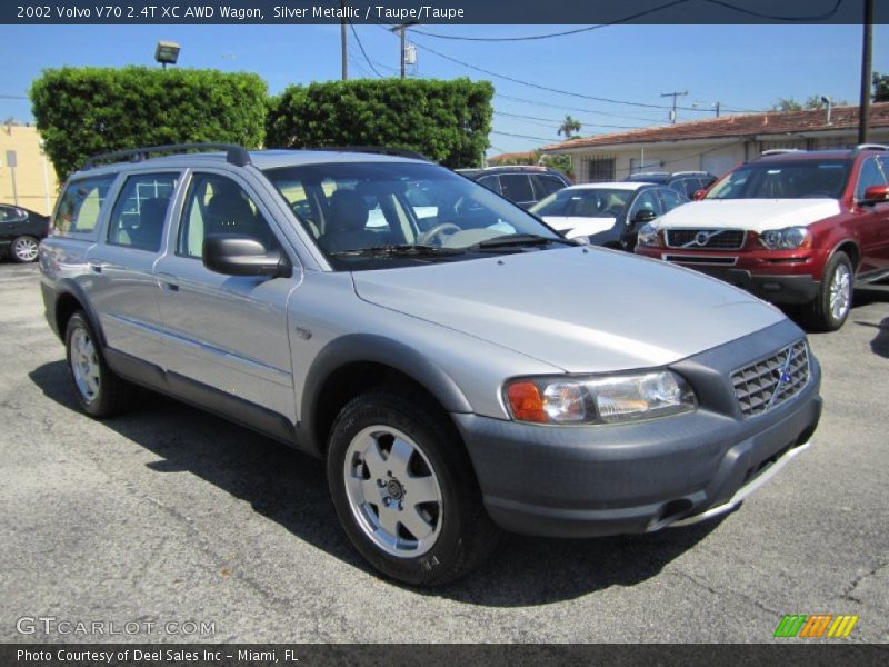 Silver Metallic / Taupe/Taupe 2002 Volvo V70 2.4T XC AWD Wagon