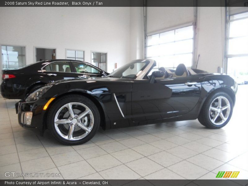 Black Onyx / Tan 2008 Saturn Sky Red Line Roadster