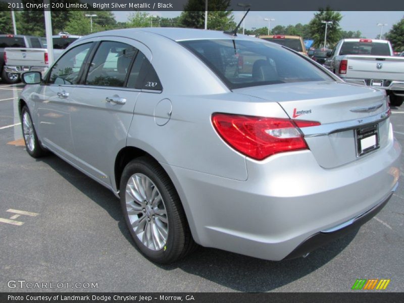 Bright Silver Metallic / Black 2011 Chrysler 200 Limited