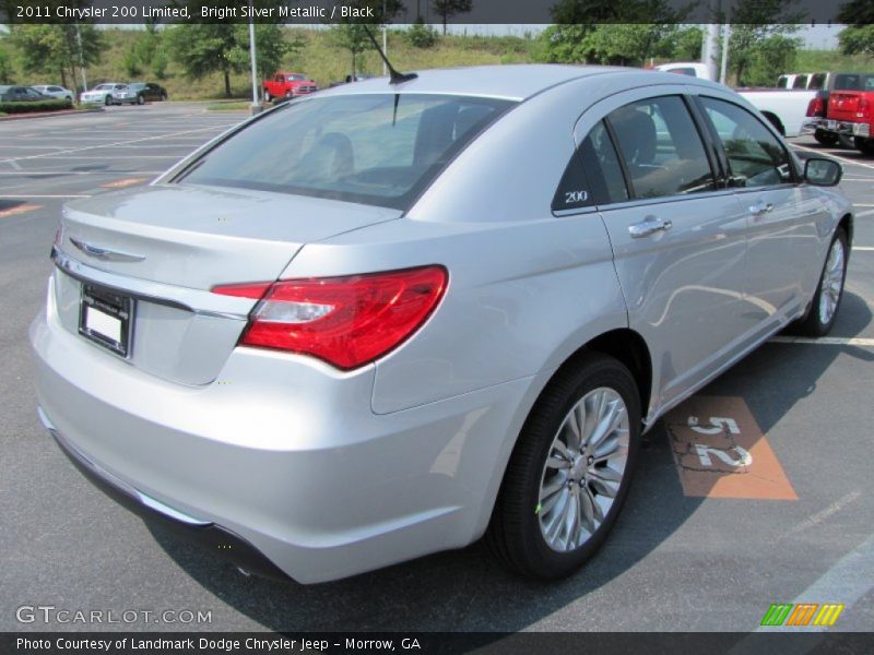 Bright Silver Metallic / Black 2011 Chrysler 200 Limited