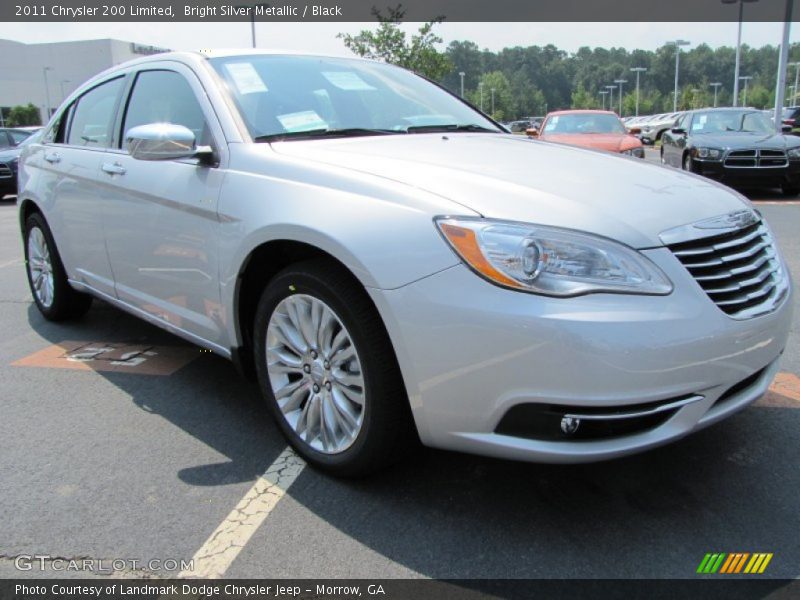 Bright Silver Metallic / Black 2011 Chrysler 200 Limited