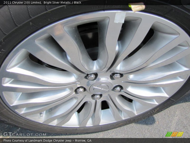 Bright Silver Metallic / Black 2011 Chrysler 200 Limited