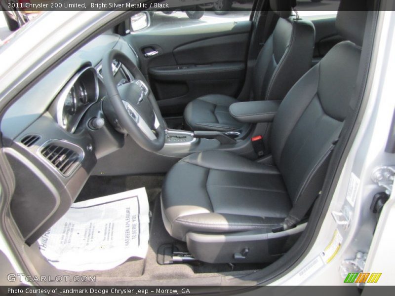 Bright Silver Metallic / Black 2011 Chrysler 200 Limited