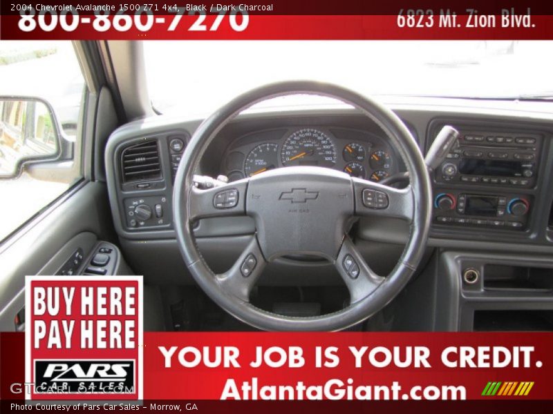 Black / Dark Charcoal 2004 Chevrolet Avalanche 1500 Z71 4x4