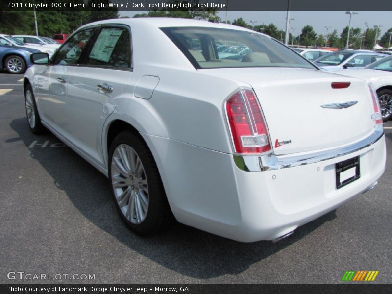Bright White / Dark Frost Beige/Light Frost Beige 2011 Chrysler 300 C Hemi