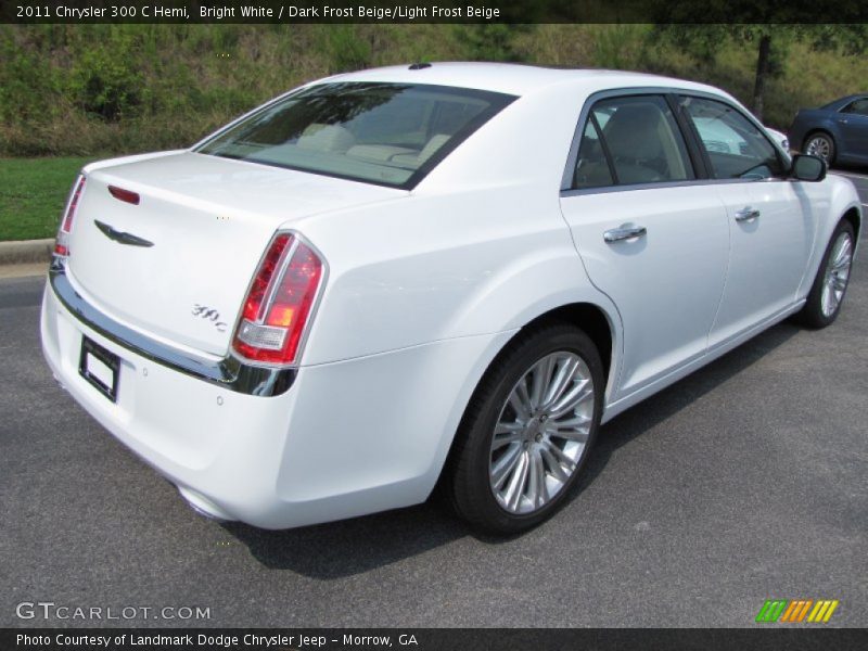 Bright White / Dark Frost Beige/Light Frost Beige 2011 Chrysler 300 C Hemi