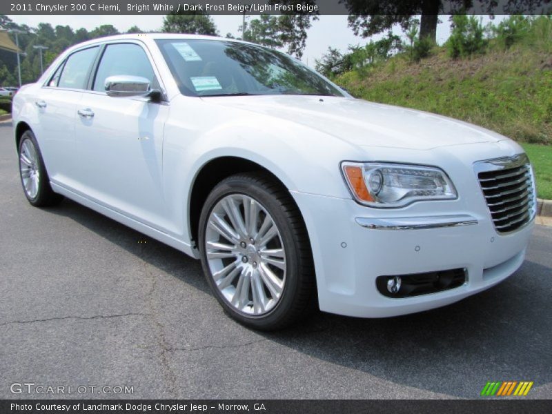 Bright White / Dark Frost Beige/Light Frost Beige 2011 Chrysler 300 C Hemi