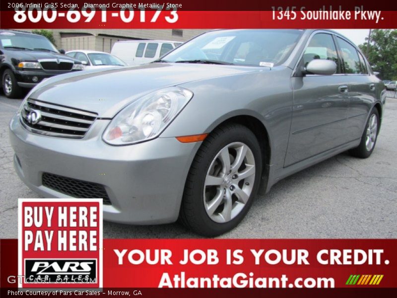 Diamond Graphite Metallic / Stone 2006 Infiniti G 35 Sedan