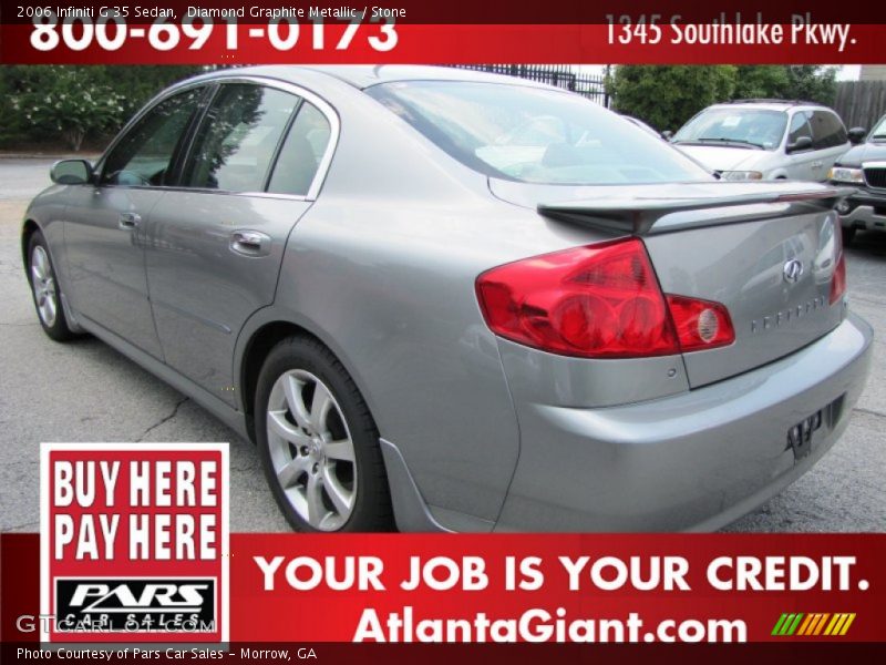 Diamond Graphite Metallic / Stone 2006 Infiniti G 35 Sedan