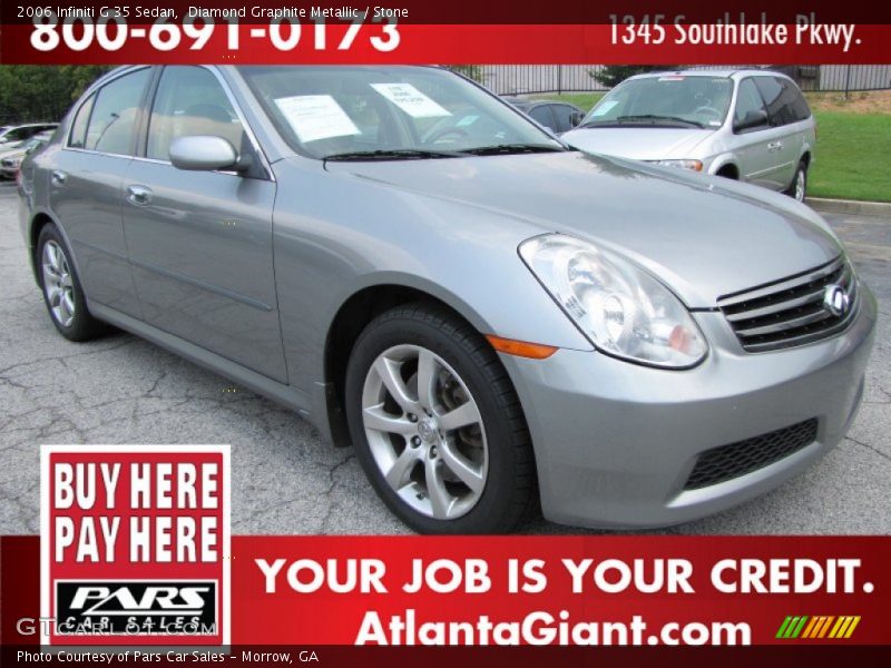 Diamond Graphite Metallic / Stone 2006 Infiniti G 35 Sedan